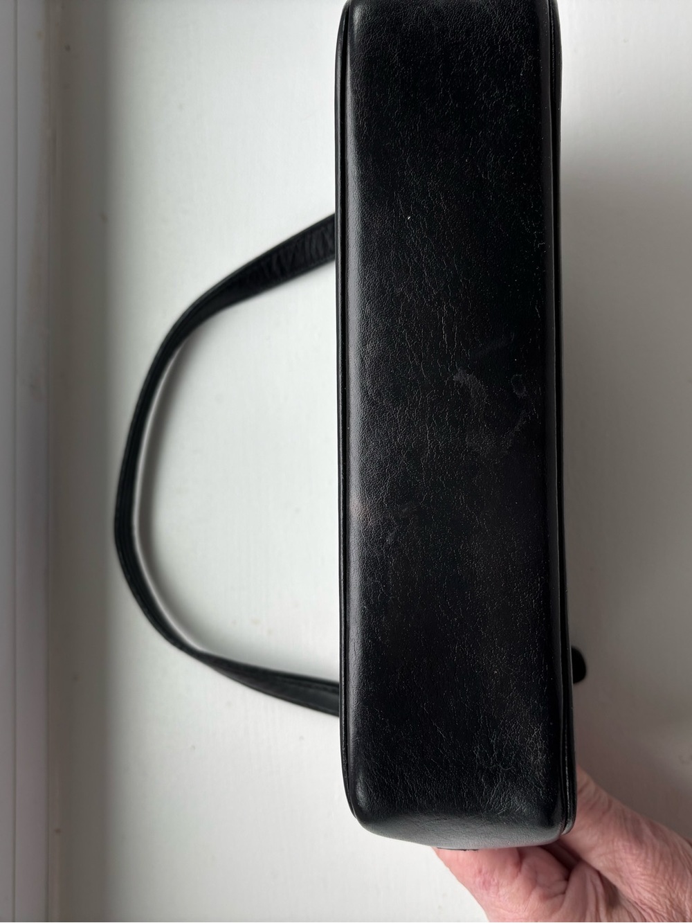 COACH Vintage Hamptons Y2K Black Leather Mini Demi Bag #7785 - Picture 7 of 13